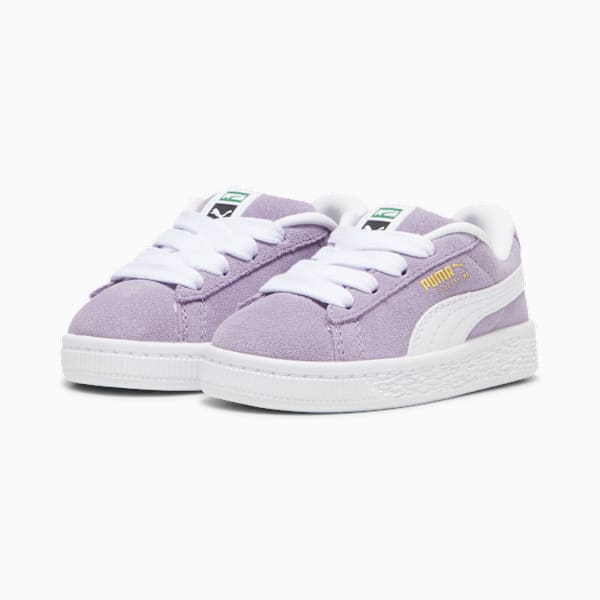 Tenis Suede XL para bebés, Pale Plum-PUMA White, large-MEX