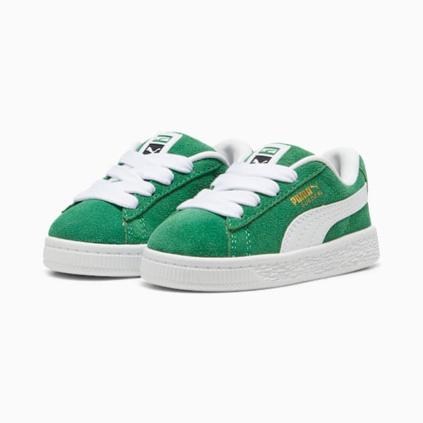 Tenis Suede XL para bebés, Archive Green-PUMA White, large-MEX