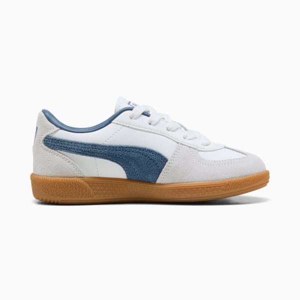 Palermo Leather Sneakers Kids, PUMA White-Dark Indigo, large-ZAF