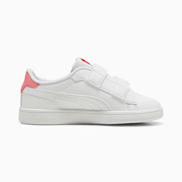 Tenis para niñas PUMA Smash 3.0 Badges, PUMA White-Passionfruit, large-MEX