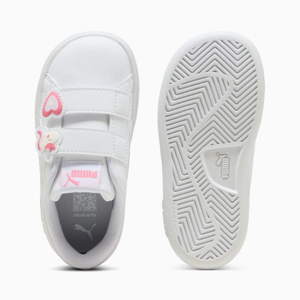 PUMA Smash 3.0 Badges Toddlers' Sneakers, PUMA White-Magic Rose-Lilac Frost, large-MEX