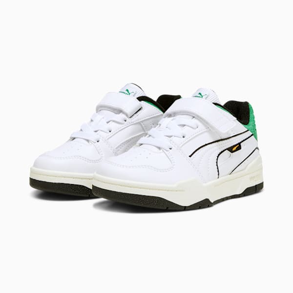 Zapatillas Slipstream Bball para niño, PUMA White-Archive Green, large-ARG