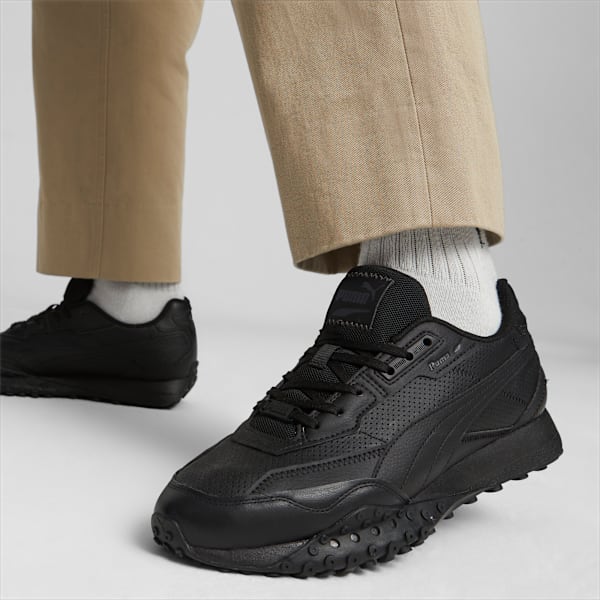 Zapatillas Blktop Rider Leather, PUMA Black-Shadow Gray, large-ARG