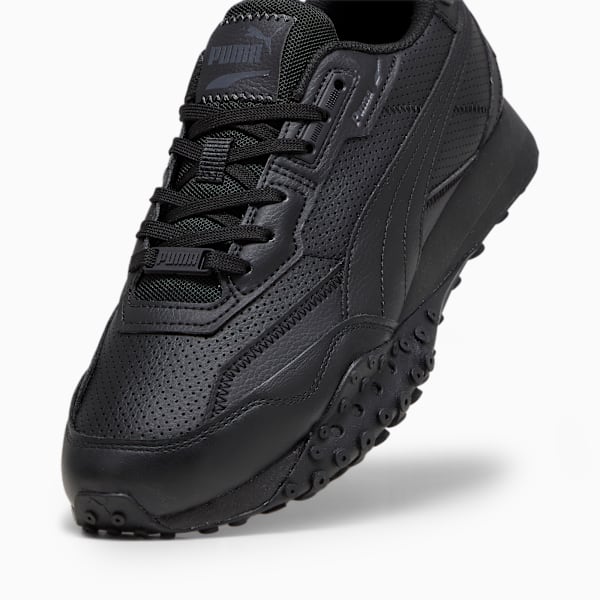 Zapatillas Blktop Rider Leather, PUMA Black-Shadow Gray, large-ARG