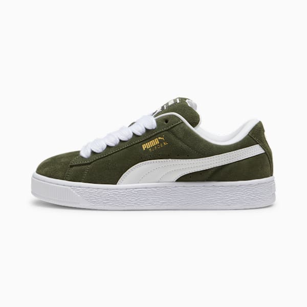 Zapatillas Suede XL, Dark Olive-PUMA White, large-ARG