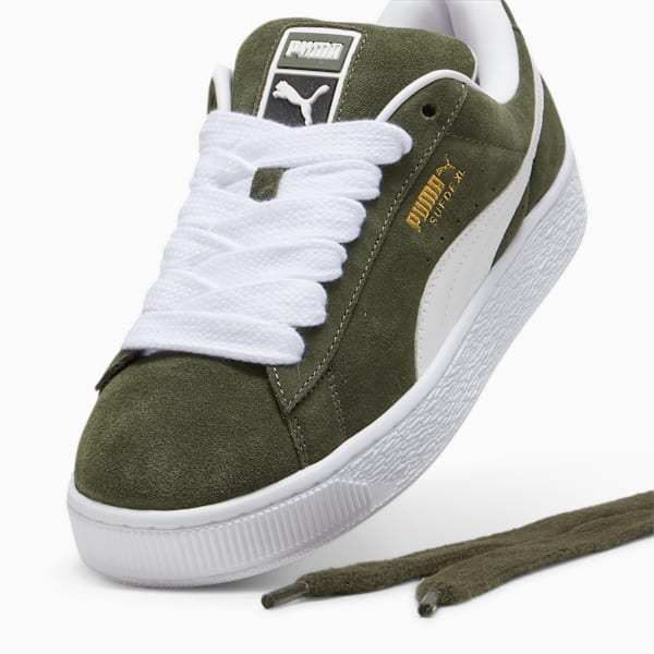 Zapatillas Suede XL, Dark Olive-PUMA White, large-ARG