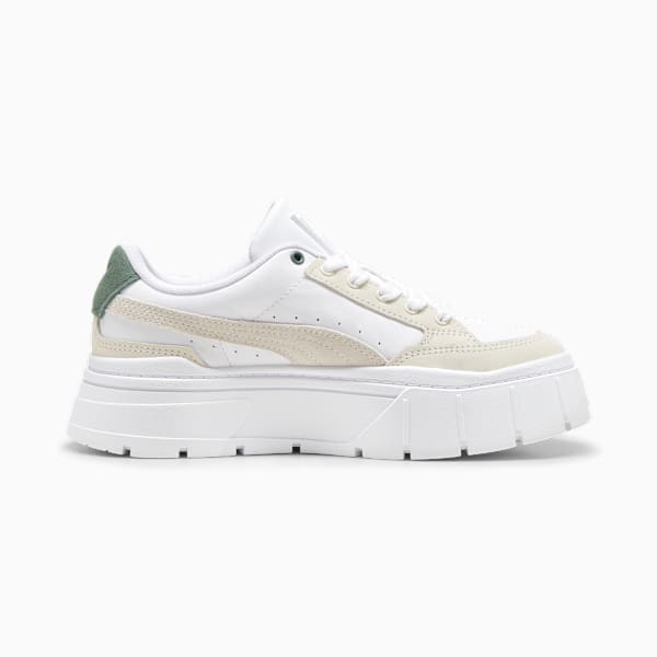 Zapatillas para mujer Mayze Stack Luxe, Warm White-PUMA White, large-ARG