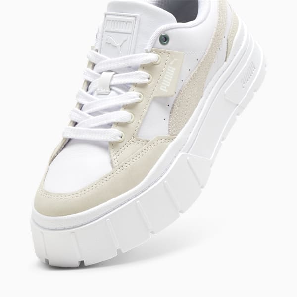 Zapatillas para mujer Mayze Stack Luxe, Warm White-PUMA White, large-ARG