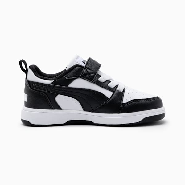 Tenis PUMA Rebound V6 para niños, PUMA White-PUMA Black, large-MEX