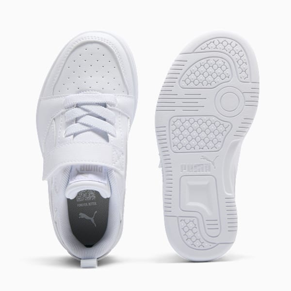 Tenis PUMA Rebound V6 para niños, PUMA White-Cool Light Gray, large-MEX