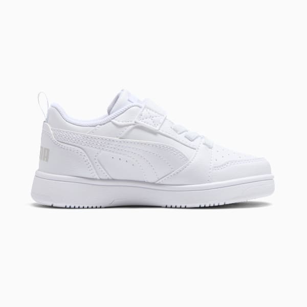 Tenis PUMA Rebound V6 para niños, PUMA White-Cool Light Gray, large-MEX
