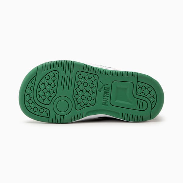 Tenis PUMA Rebound v6 Starblitz para bebés, PUMA White-PUMA Black-Archive Green, large-MEX