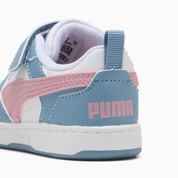 Tenis PUMA Rebound v6 Starblitz para bebés, PUMA White-Poised Pink-Cool Blue, large-MEX