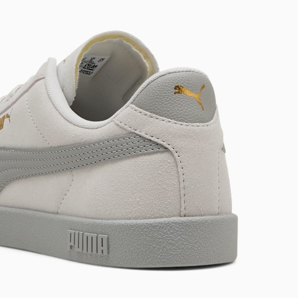 PUMA Club II Suede Sneakers Unisex, Feather Gray-Gray Echo-PUMA Gold, large-ZAF