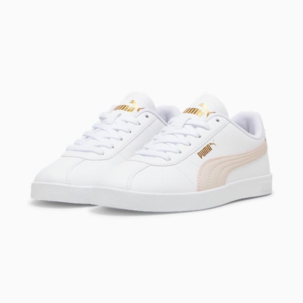 PUMA Club II Sneakers Unisex, PUMA White-Island Pink-PUMA Gold, large-ZAF
