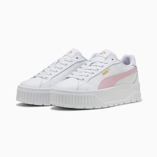 Zapatillas Karmen II Cuero para mujer, PUMA White-Rose Mauve, large-ARG