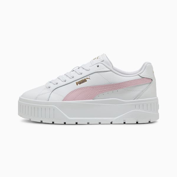 Zapatillas Karmen II Cuero para mujer, PUMA White-Rose Mauve, large-ARG