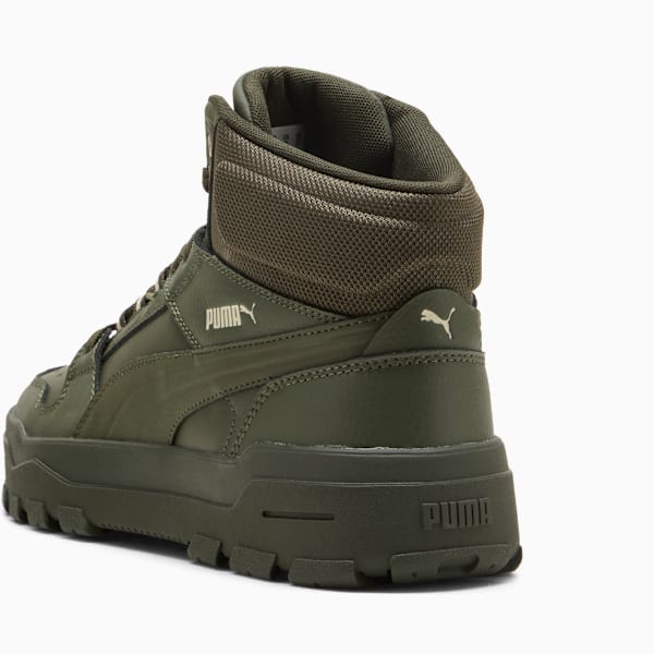 Rebound Abrupt Sneakers Unisex, Canvas-Dark Olive-PUMA White, large-ZAF