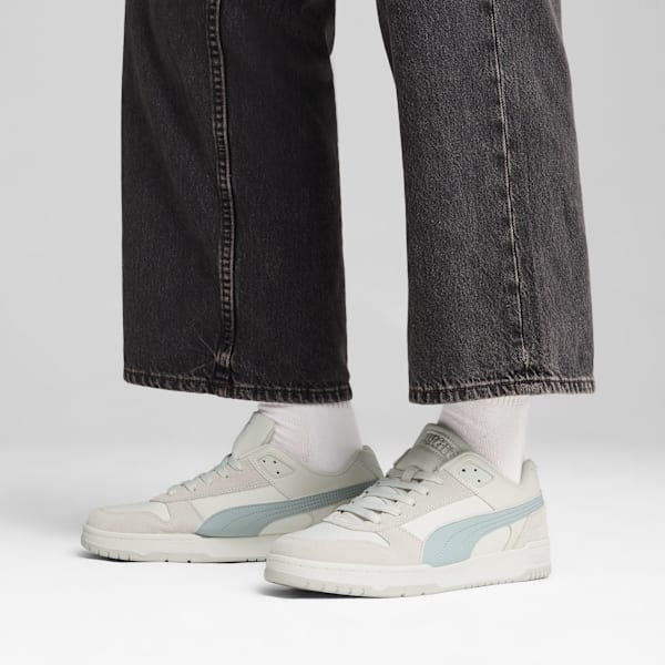 Rebound Game Low Suede Sneakers Unisex, Glacial Gray-Cool Mid Gray-Feather Gray, large-ZAF