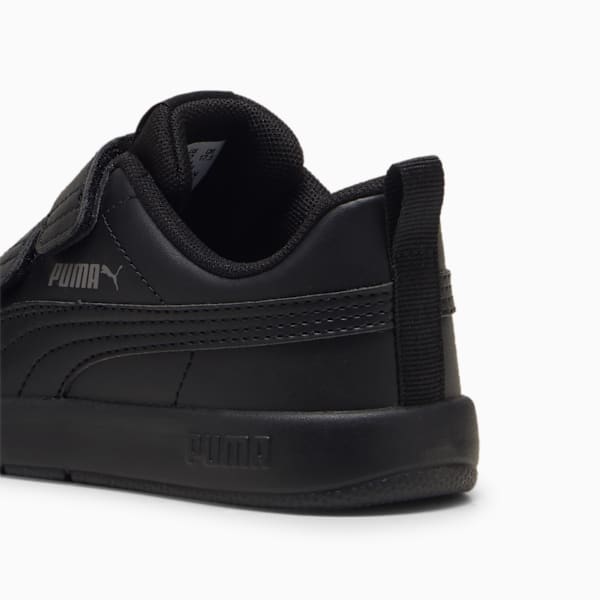 Tenis Courtflex V3 para niños, PUMA Black-PUMA Black-Cast Iron, large-MEX