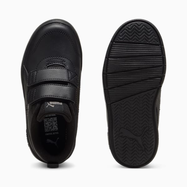Tenis Courtflex V3 para niños, PUMA Black-PUMA Black-Cast Iron, large-MEX