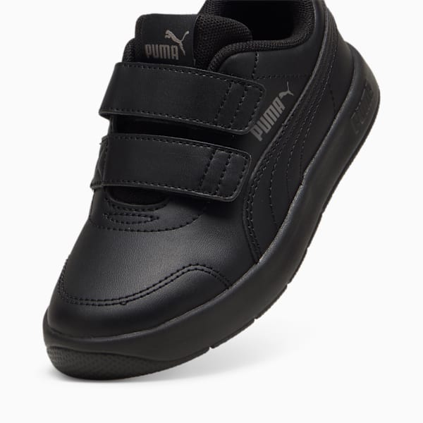 Tenis Courtflex V3 para niños, PUMA Black-PUMA Black-Cast Iron, large-MEX