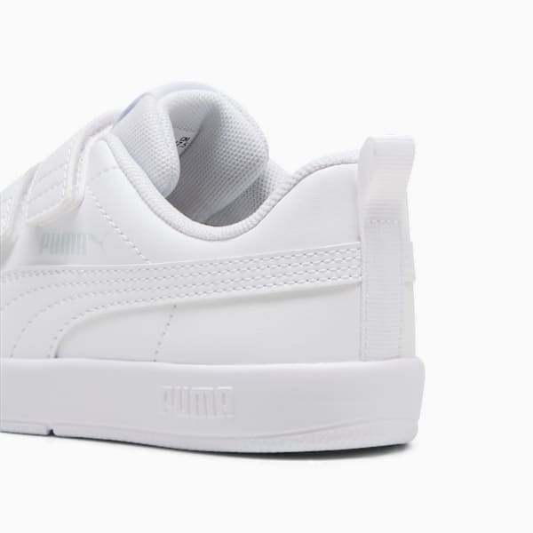 Tenis Courtflex V3 para niños, PUMA White-PUMA White-Silver Mist, large-MEX