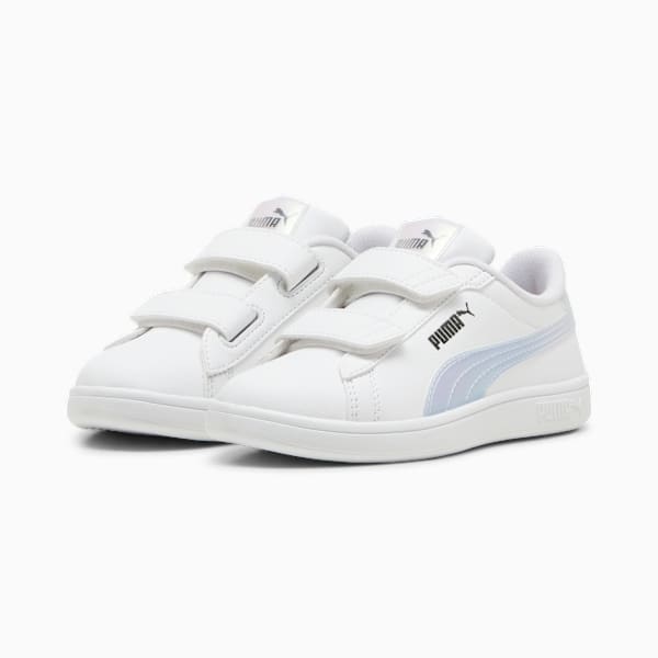 Tenis Infantiles Smash 3.0 Holo 2.0, PUMA White-Mauve Mist-PUMA Silver, large-MEX