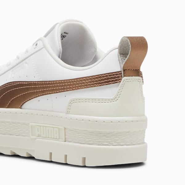 Tenis Mayze Glow-Up para mujer, PUMA White-Vapor Gray, large-MEX