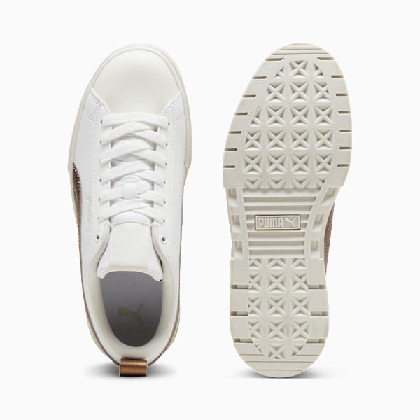 Tenis Mayze Glow-Up para mujer, PUMA White-Vapor Gray, large-MEX