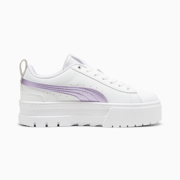 Tenis Mayze Glow-Up para mujer, PUMA White-Feather Gray, large-MEX