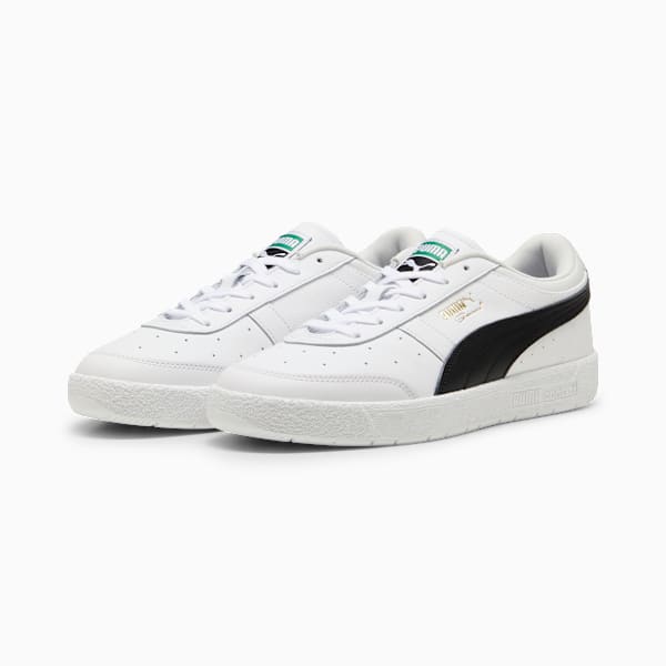 PUMA Seoul Leather Sneakers Unisex, PUMA White-PUMA Black, large-MEX