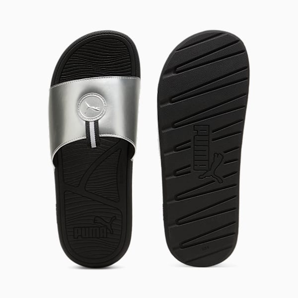 Cool Cat 2.0 Metallic Dream Slides Unisex, PUMA Black-PUMA Silver, large-MEX