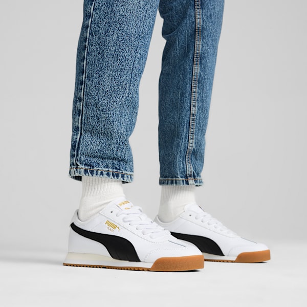 Tenis Roma 68 Revival, PUMA White-PUMA Black-Gum, large-MEX