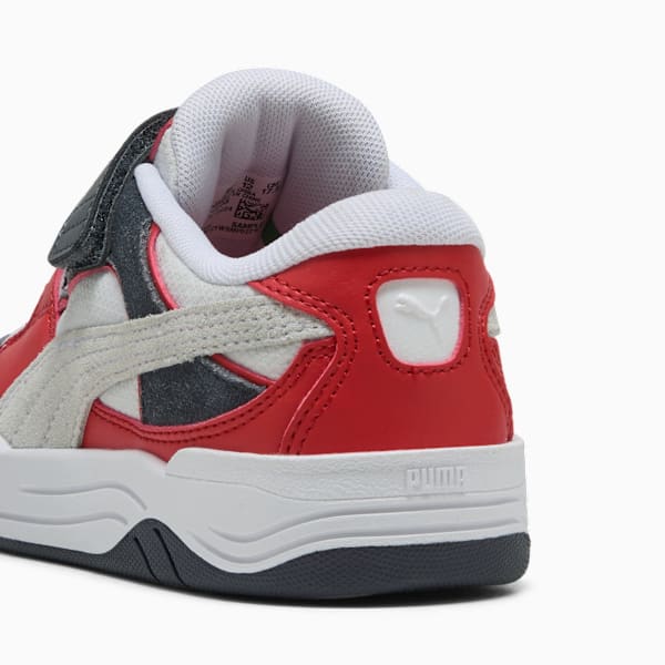 Zapatillas PUMA-180 para niños, PUMA White-Red Fire-Galactic Gray, large-ARG