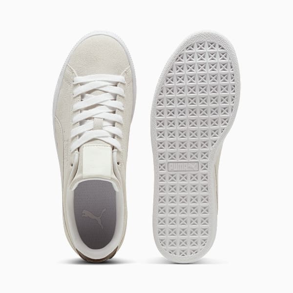 Suede Classic Glow-Up Sneakers Women, Vapor Gray-PUMA White, large-MEX