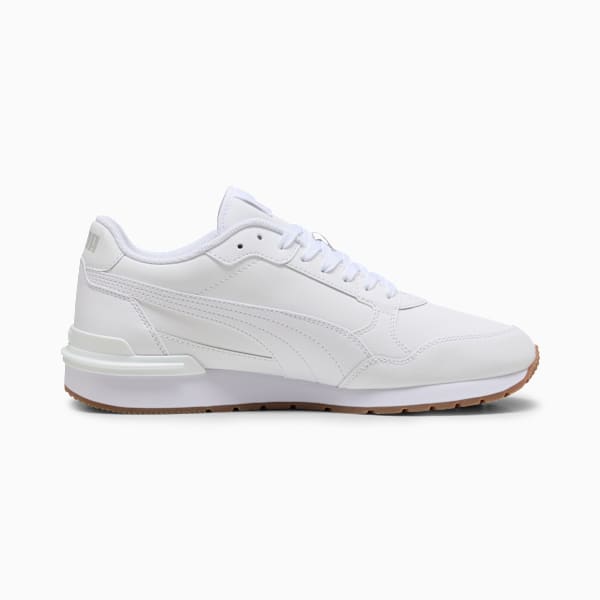 Zapatillas ST Runner v4 Cuero, PUMA White-Glacial Gray-Gum, large-ARG