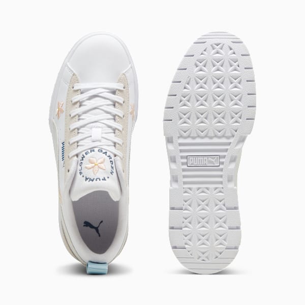 Zapatillas Mayze Embroidery Wns, PUMA White-Vapor Gray, large-ARG