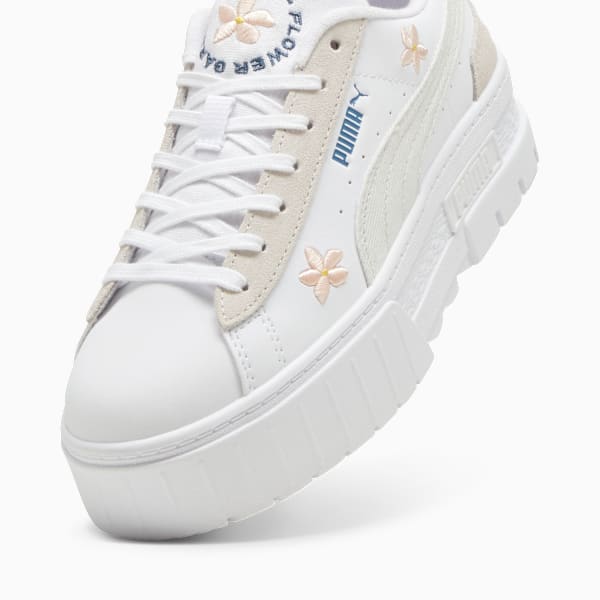 Zapatillas Mayze Embroidery Wns, PUMA White-Vapor Gray, large-ARG