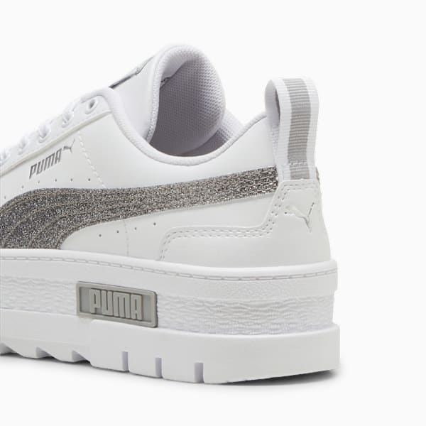 Tenis niños Mayze Glitter, PUMA White-PUMA Silver, large-MEX