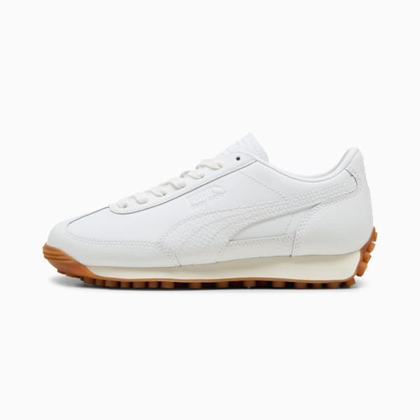Easy Rider Leather Sneakers Youth, PUMA White-Frosted Ivory, large-MEX