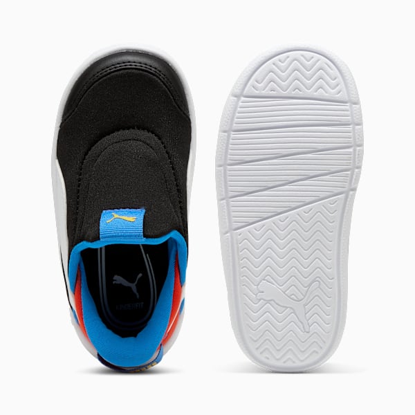 Tenis Courtflex v3 Ease In para niños, PUMA Black-PUMA White-Redmazing, large-MEX
