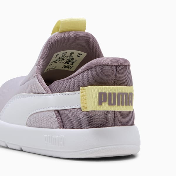 Tenis Courtflex v3 Ease In para niños, Lilac Crush-PUMA White-Gold Moon, large-MEX