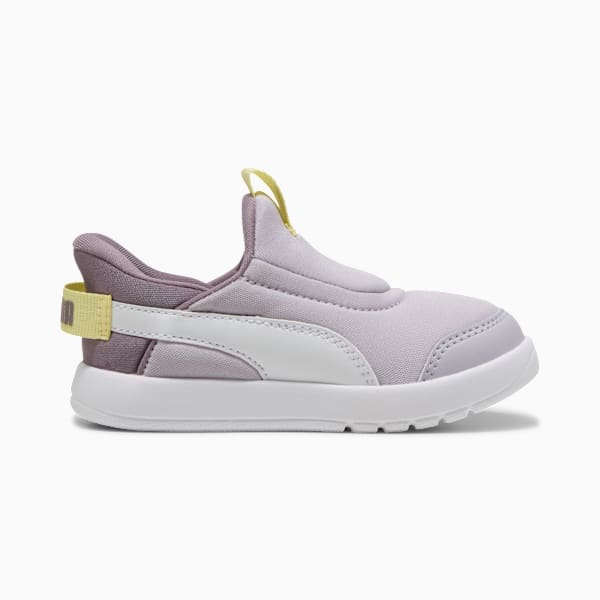 Tenis Courtflex v3 Ease In para niños, Lilac Crush-PUMA White-Gold Moon, large-MEX