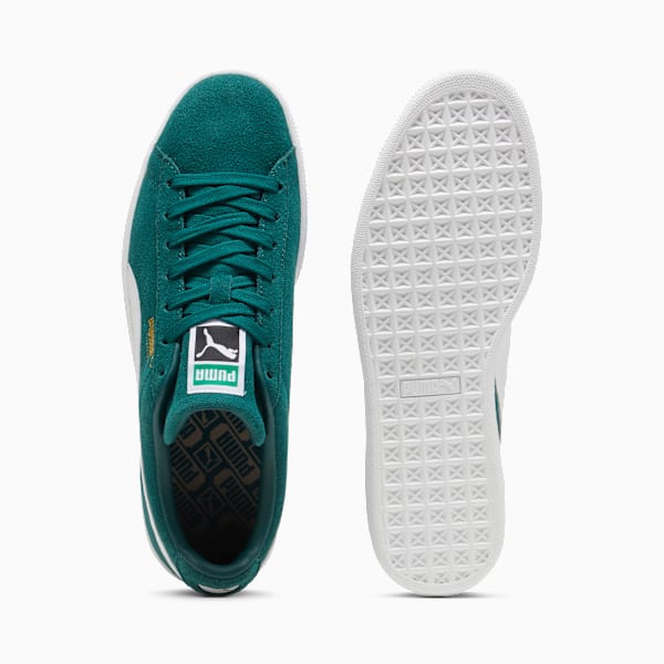 Suede Classic Sneakers Unisex, Dark Myrtle-PUMA White, large-MEX