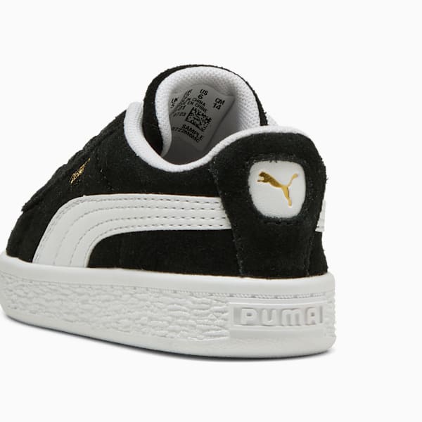 Suede Classic Sneakers Toddler, PUMA Black-PUMA White, large-ZAF