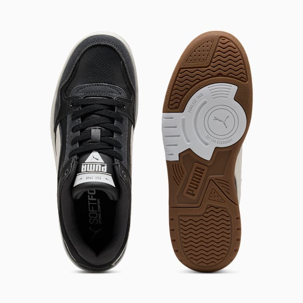 Zapatillas Rebound Retro Gamuza, PUMA Black-PUMA White-Dusky Gray-Warm White, large-ARG