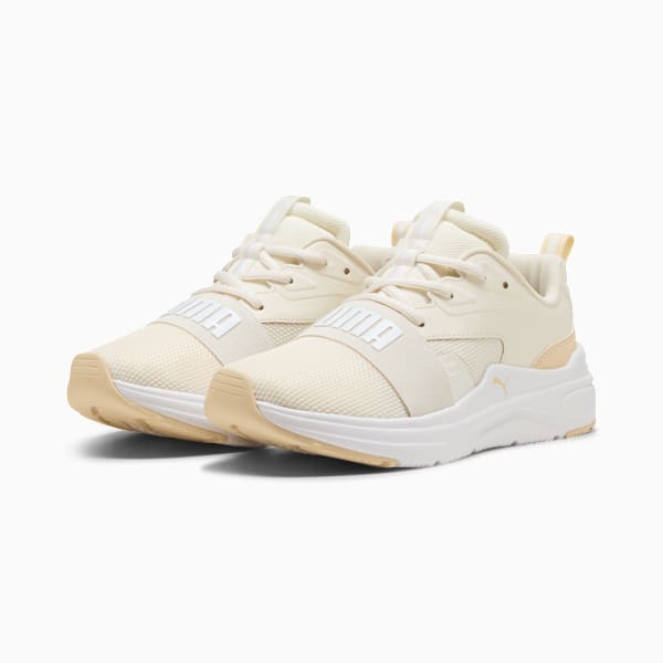 SOFTRIDE Wired 2 Sneakers Unisex, Frosted Ivory-PUMA White-Canvas, large-MEX