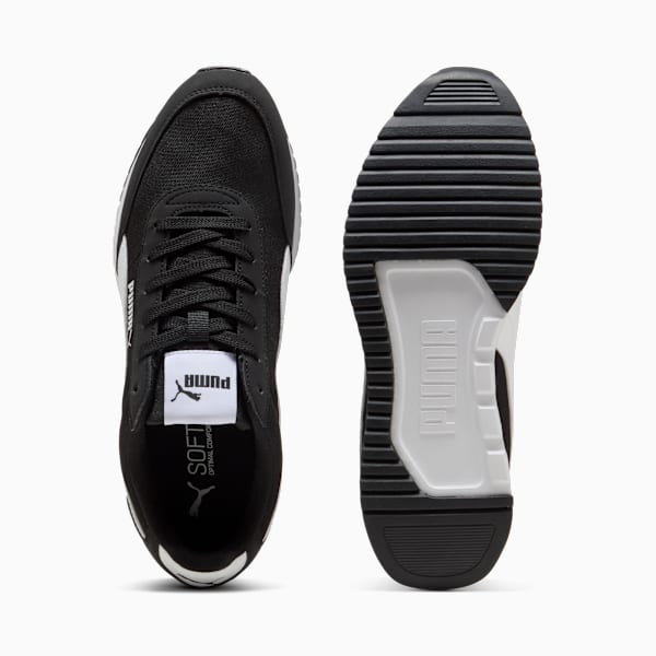 R78 Lightwind Sneakers Unisex, PUMA Black-PUMA White, large-ZAF