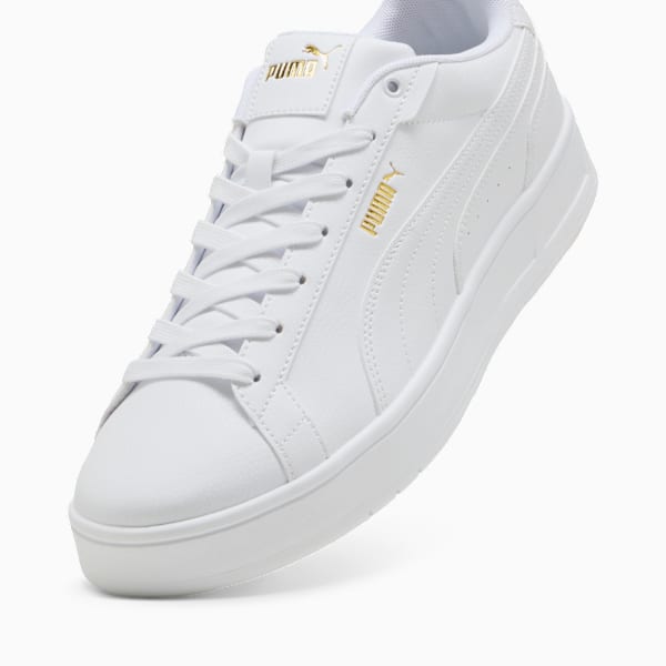 Court Classico Sneakers Unisex, PUMA White-PUMA White-PUMA Gold, large-ZAF